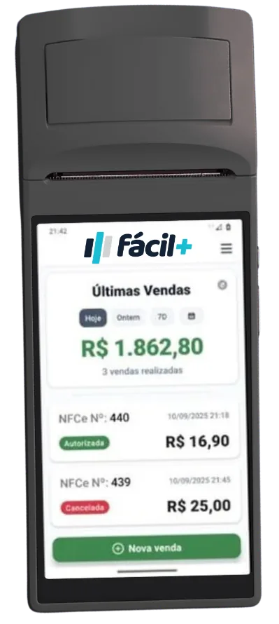 SmartPOS Fácil+ - Emissor NFC-e
